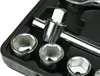 A close-up view of a socket wrench set in a black case. Anteprima dell’immagine prodotto