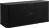 A black bathroom vanity cabinet with two drawers and gold handles, shown from a slightly angled front view. Náhled obrázku produktu