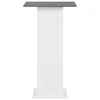 Bartisch Weiß und Anthrazitgrau 60x60x110 cm Produktbild-Vorschau 3
