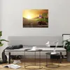 Bilder auf glas - Morgen Bauernhof Feld Plantage - 70x50cm Produktbild-Vorschau 6