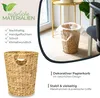 Papierkorb rund  aus Wasserhyazinthe fürs Büro von HMF Podgląd zdjęcia produktu