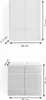Meubles bain Vicco Fredd Blanc Haute brillance 2 parties, Voir les images du produit 7