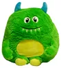 Monster Kuschelkissen 35 x 40 cm Grün Kinder Dekokissen Produktbild-Vorschau 1