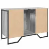 vidaXL Vanity unit grey Sonoma 91x35x60 cm materiál na bázi Náhled obrázku produktu 6