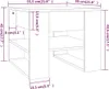 vidaXL Couchtisch Weiß 55,5x55x45 cm Holzwerkstoff Produktbild-Vorschau 7