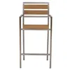 Teako Design Barhocker Lavarone Teak Edelstahl stapelbar Produktbild-Vorschau 2