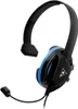 A black and blue gaming headset with a microphone. Podgląd zdjęcia produktu
