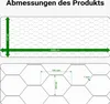 Wiltec Volierendraht 25 x 0,5 m, Hasendraht mit 50 mm Produktbild-Vorschau 3