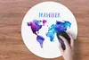MuchoWow® Mauspad Mousepad Weltkarte - Aquarellfarbe - Produktbild-Vorschau 3