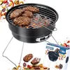 Vilde | Rund Grill Klappbar - 28x26x22 cm - Holzkohlegrill Produktbild-Vorschau 10
