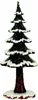A decorative winter tree figurine with snow. Produktbild-Vorschau