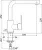AquaCucina 55501-S Armatur SF 1 in MATT-SCHWARZ mit Produktbild-Vorschau 2