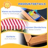 Outsunny Sandkasten Sandkiste mit Dach Holz Bodenloses Produktbild-Vorschau 6