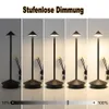 2er-Set, Moderne LED-Tischlampe kabellos schwarz, Pilzform Produktbild-Vorschau 4