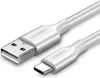 UGREEN Pozlátený kábel USB-C 2 m biely Náhľad obrázku produktu 1