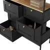 Komoda Vicco Belaro Czarny 80 x 95 cm z 6 szufladami, Model Podgląd zdjęcia produktu 5