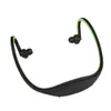 A pair of black and green wireless sport headphones with a white background. Náhľad obrázku produktu