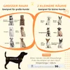 PawHut Hundekäfig, Hundehütte, Haustierkäfig mit Zweiraum, Produktbild-Vorschau 8