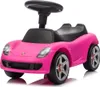 A pink ride-on toy car resembling a Porsche Carrera GT, shown from a three-quarter front angle against a white background. Produktbild-Vorschau