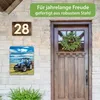 banjado Design Briefkasten Stahl silber mit Zeitungsfach Produktbild-Vorschau 4