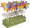 OOTB Bunte Windmühle mit weißen Punkten ca. 9 cm Produktbild-Vorschau 3