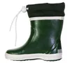 A single green boot with a black cuff and white trim, shown against a white background. Produktbild-Vorschau