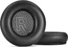 Two black ear pads for headphones are shown against a white background. One ear pad is shown from the top, with the letter 'R' visible in the center. The other ear pad is shown from the side, stacked below the first. Podgląd zdjęcia produktu