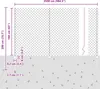 Valla de malla de alambre con postes, 25 x 1,6 m, acero con Vista previa de la imagen del producto 6