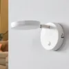 Lindby LED-Wandlampe Milow, weiß, 9,6 cm hoch, Schalter Produktbild-Vorschau 3
