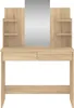 vidaXL Toaletný stolík so zrkadlom Dub Sonoma 96x39x142 cm Náhľad obrázku produktu 3