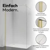 Schermo doccia oro Marwell Walk In Shower Spezia Gold Anteprima dell’immagine prodotto 7