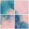 Poster - Poster ohne Rahmen - Abstraktion Rosa Blau - 30x30 Produktbild-Vorschau 8