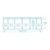 Diagram of an above-ground swimming pool with dimensions indicated. Produktbild-Vorschau