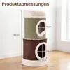 COSTWAY Kratztonne, Ø41 cm, 85 cm hoch, Katzentonne mit 2 Produktbild-Vorschau 3