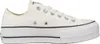 A side view of a white Converse platform sneaker. Voir les images du produit