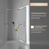 Illustration showing how to install a wall-mounted mirror. Anteprima dell’immagine prodotto