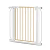 A white and natural wood baby safety gate is shown against a white background. Náhľad obrázku produktu