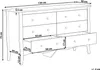 BELIANI Kommode Schwarz aus MDF Platte 40 x 130 x 75 cm Produktbild-Vorschau 8
