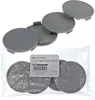 4X 63,5mm Nabenkappen Felgen Deckel Kappen Grau Flach Produktbild-Vorschau 1