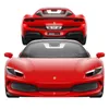A red Ferrari 296 GTS car is shown from the front and back, with the front view prominently displayed. Produktbild-Vorschau