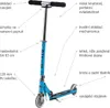 Micro Scooter Sprite hellblau Kickboard Roller Kinder City Produktbild-Vorschau 11