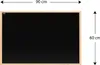 A blackboard with dimensions indicated. Podgląd zdjęcia produktu