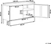 BELIANI Metallschrank Gelb Stahl 100 x 40 x 65 cm Sideboard Produktbild-Vorschau 7