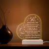 INDIGOS UG - LED Nachttischlampe - 50. Geburtstag - Herz Produktbild-Vorschau 2