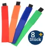 Kabel Klettbänder 8-teilig 18cm Länge verschiedene Farben Produktbild-Vorschau 1