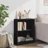 vidaXL Police na knihy černá 60x24x76 cm Materiál na bázi Náhled obrázku produktu 3