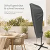 Pokrowiec ochronny na parasol wspornikowy szary - Podgląd zdjęcia produktu 7