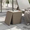vidaXL Gartentisch mit Abnehmbarer Tischplatte Hellbraun Produktbild-Vorschau 3