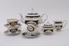 Zestaw do herbaty Sonata, czeska porcelana, kobalt, róż, Podgląd zdjęcia produktu 2