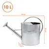 Gießkanne 10 Liter, verzinkt - oval ca. 54 cm Produktbild-Vorschau 2